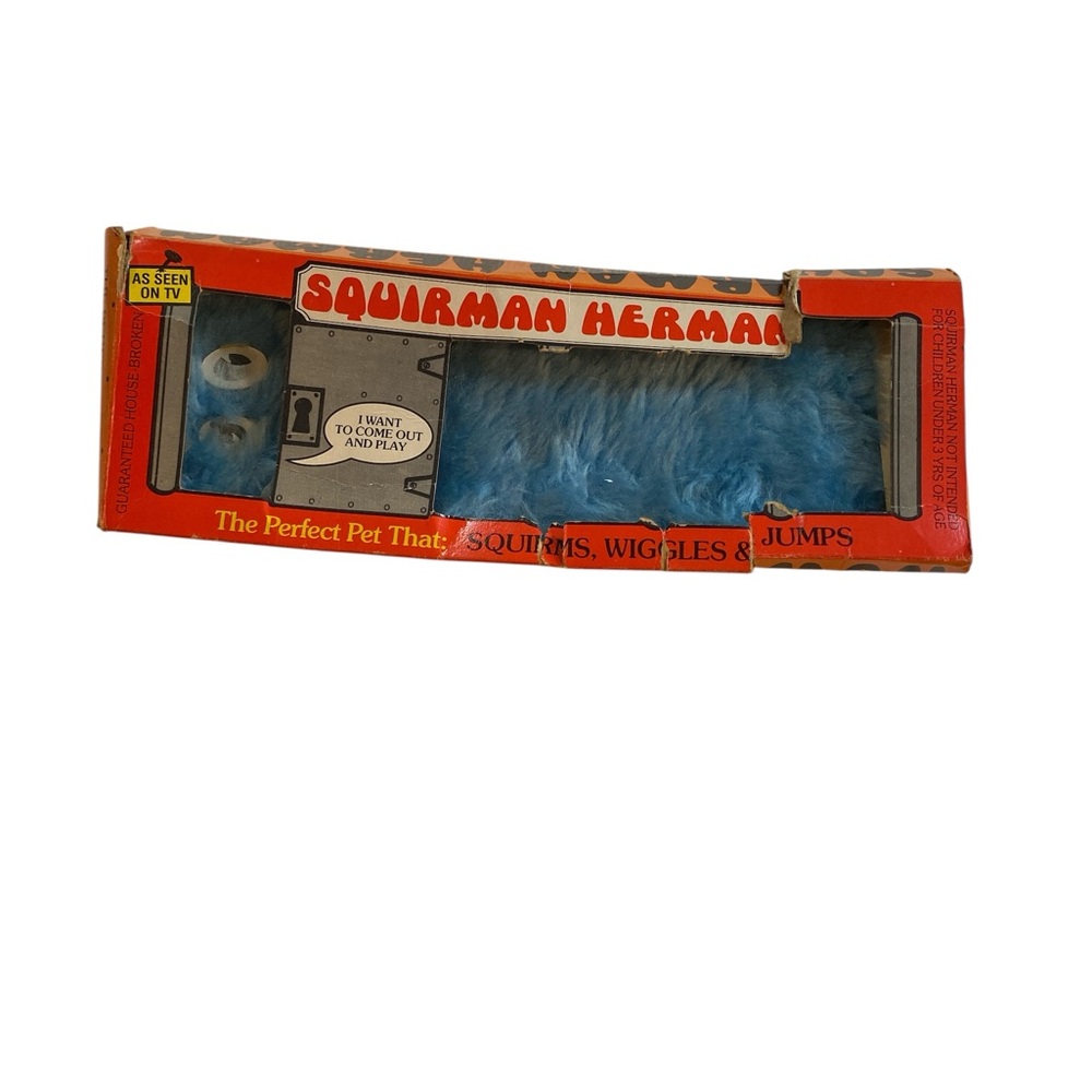 VINTAGE RARE Squirman Herman Blue Toy
